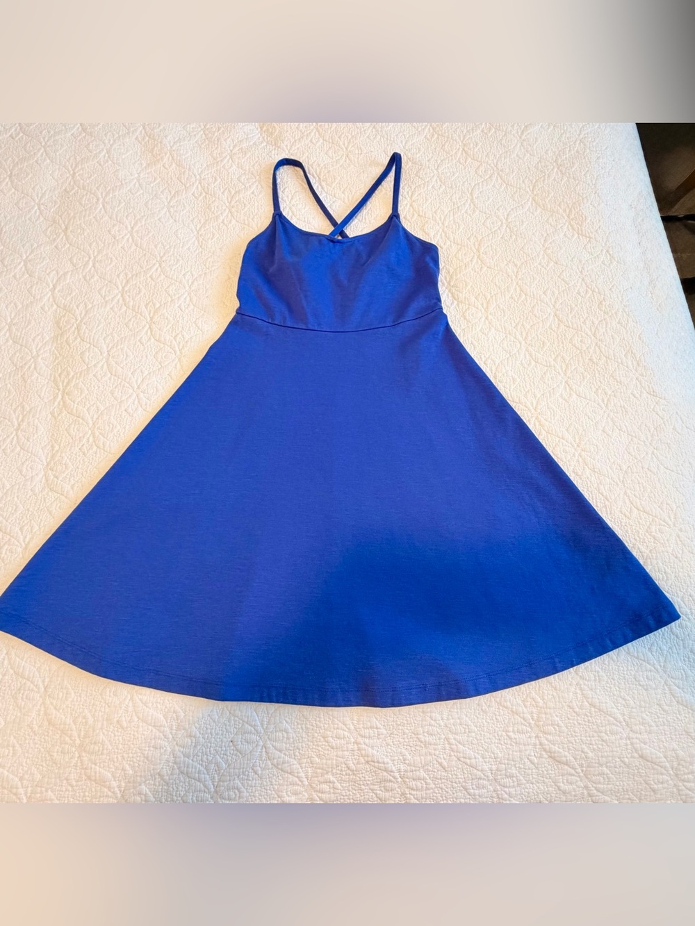 Old Navy Royal Blue Cross-Back Midi Dress